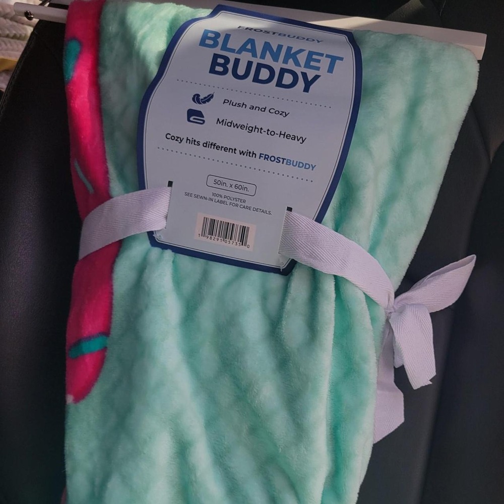 New Pink Frost Buddy Buddy blanket Pink ice cream drip